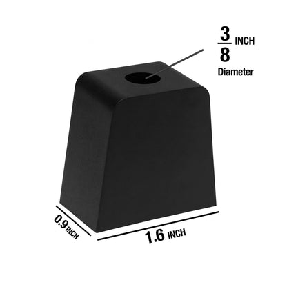 Heavy-Duty Nylon Wedge Spacers with Screw Hole – Durable Leveling Shims for Construction, Furniture, Cabinets, Doors & Machinery – Black (Pack of 12)