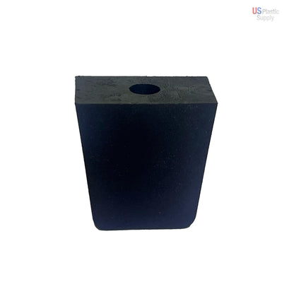 Heavy-Duty Nylon Wedge Spacers with Screw Hole – Durable Leveling Shims for Construction, Furniture, Cabinets, Doors & Machinery – Black (Pack of 12)