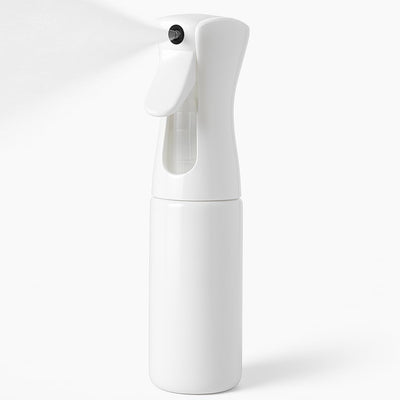 Ultra-Fine Continuous Spray Bottle – Refillable, Leak-Proof Mister for Hair Styling, Barbers, Cleaning, Plant Care, Scents (White, 6.8 fl oz/200ml)